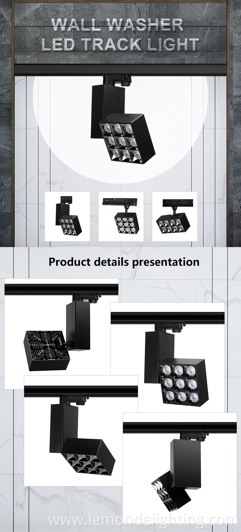 Aluminum Housing Track Light